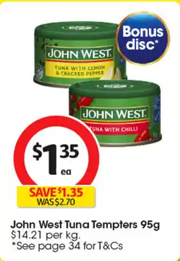 Coles John west tuna John West Tuna Tempters offer