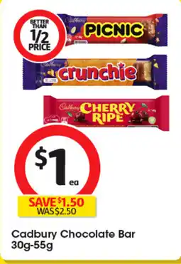 Coles Cadbury chocolate bar offer