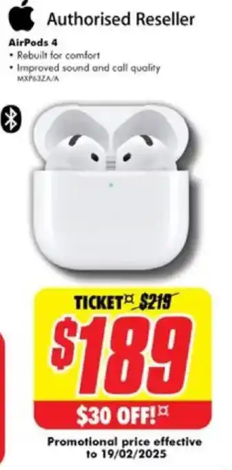 The Good Guys AirPods 4 offer