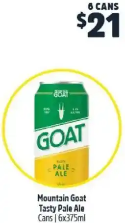 BWS Mountain Goat Tasty Pale Ale offer