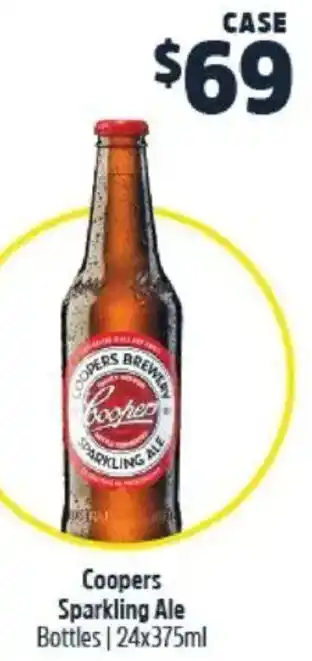 BWS Coopers Sparkling Ale Bottles offer