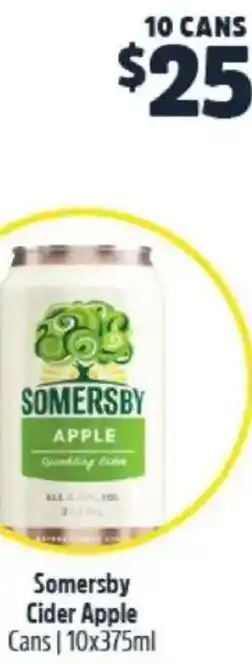 BWS Somersby Cider Apple Cans offer