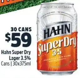 BWS Hahn super dry offer