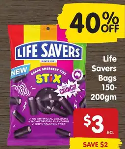 Spar Life savers offer