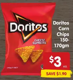 Spar Doritos Corn Chips offer