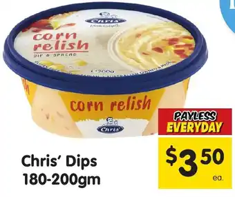 Spar Chris' Dips offer