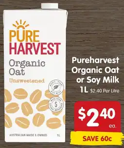 Spar Pure harvest organic oat offer