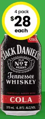 The Bottle O JACK DANIELS offer