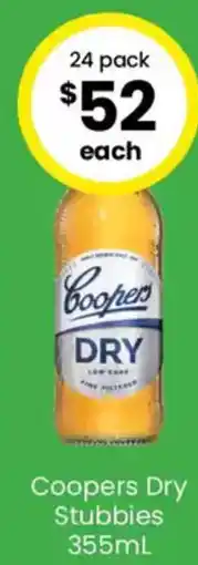 The Bottle O Coopers Dry Stubbies offer