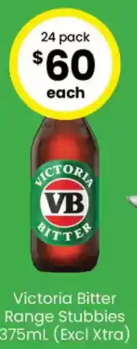 The Bottle O Victoria Bitter Range Stubbies offer