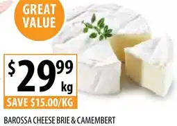 Supabarn Barossa cheese brie & camembert offer