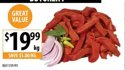 Supabarn BEEF STIR FRY offer