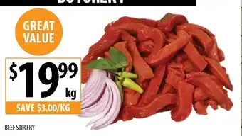 Supabarn BEEF STIR FRY offer