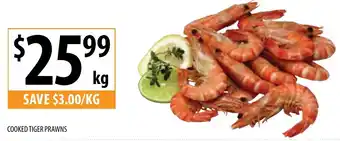 Supabarn COOKED TIGER PRAWNS offer