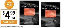 Supabarn Ocean king smoked salmon offer