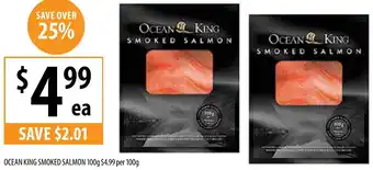 Supabarn Ocean king smoked salmon offer