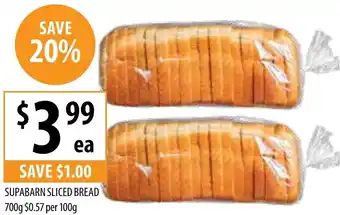 Supabarn Supabarn sliced bread offer