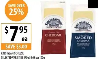 Supabarn King island cheese smoked cheddar offer