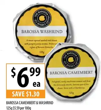 Supabarn Barossa camembert & washrind offer