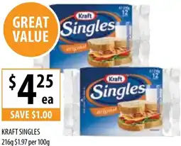 Supabarn Kraft singles offer