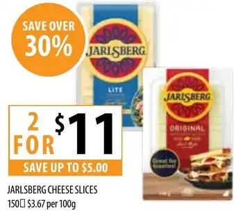 Supabarn Jarlsberg cheese slices offer