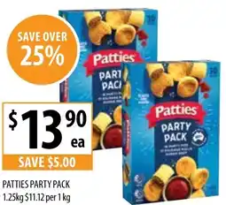 Supabarn Patties party pack offer