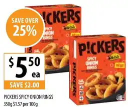 Supabarn Pickers spicy onion rings offer