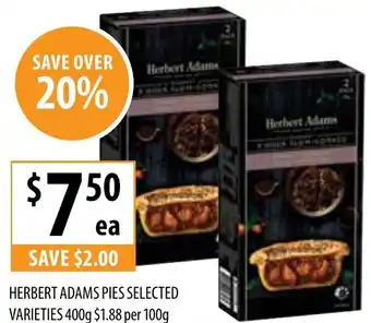 Supabarn Herbert adams pies offer