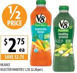 Supabarn V8 juice offer