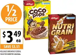 Supabarn Kellogg's breakfast cereal offer