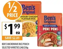 Supabarn Ben's microwave rice pouch offer