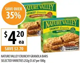 Supabarn Nature valley crunchy granola bars offer