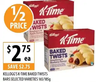 Supabarn Kellogg's k-time baked twists offer