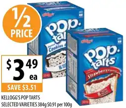 Supabarn Kellogg's pop tarts offer