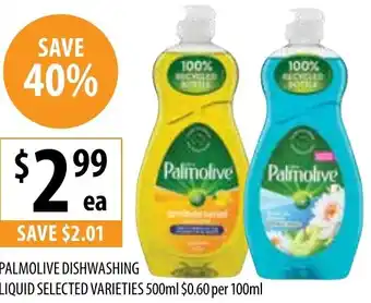 Supabarn Palmolive dishwashing offer