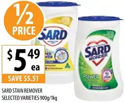 Supabarn Sard stain remover offer