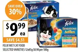 Supabarn Felix wet cat food offer