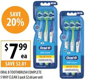 Supabarn Oral b toothbrush complete offer