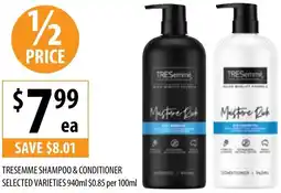 Supabarn Tresemme shampoo & conditioner offer