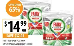 Supabarn Fairy dishwash platinum offer