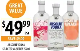 Supabarn Absolut vodka offer