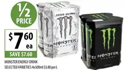 Supabarn Monster energy drink offer