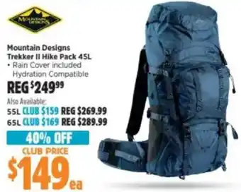 Anaconda Trekker II Hike Pack offer