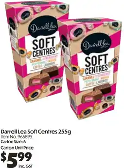 Campbells Wholesale Darrell Lea Soft Centres offer