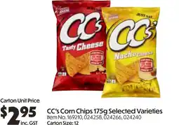 Campbells Wholesale CC's Corn Chips offer