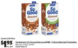 Campbells Wholesale Sanitarium So Good Almond Milk offer