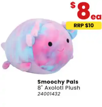 Toymate Smoochy Pals 8" Axolotl Plush offer