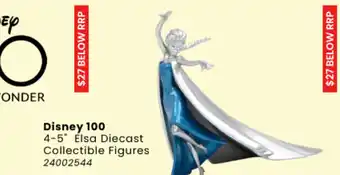 Toymate Disney 100 4-5" Elsa Diecast Collectible Figures 24002544 offer