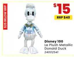 Toymate Disney 100 Le Plush Metallic Donald Duck offer