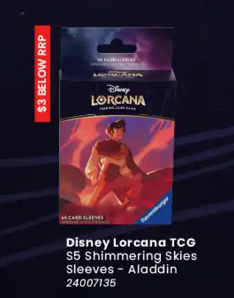 Toymate Disney Lorcana TCG S5 Shimmering Skies Sleeves - Aladdin offer